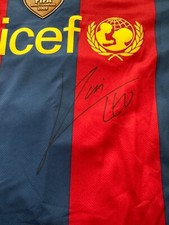 LIONEL MESSI 10 Barcelona Hand Signed Jersey - i personally had it signed.