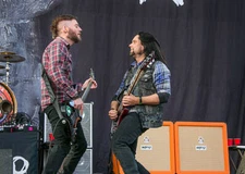 Dale Stewart and Bryan Wickmann of Seether at Rock On The Range - 2014 Photo