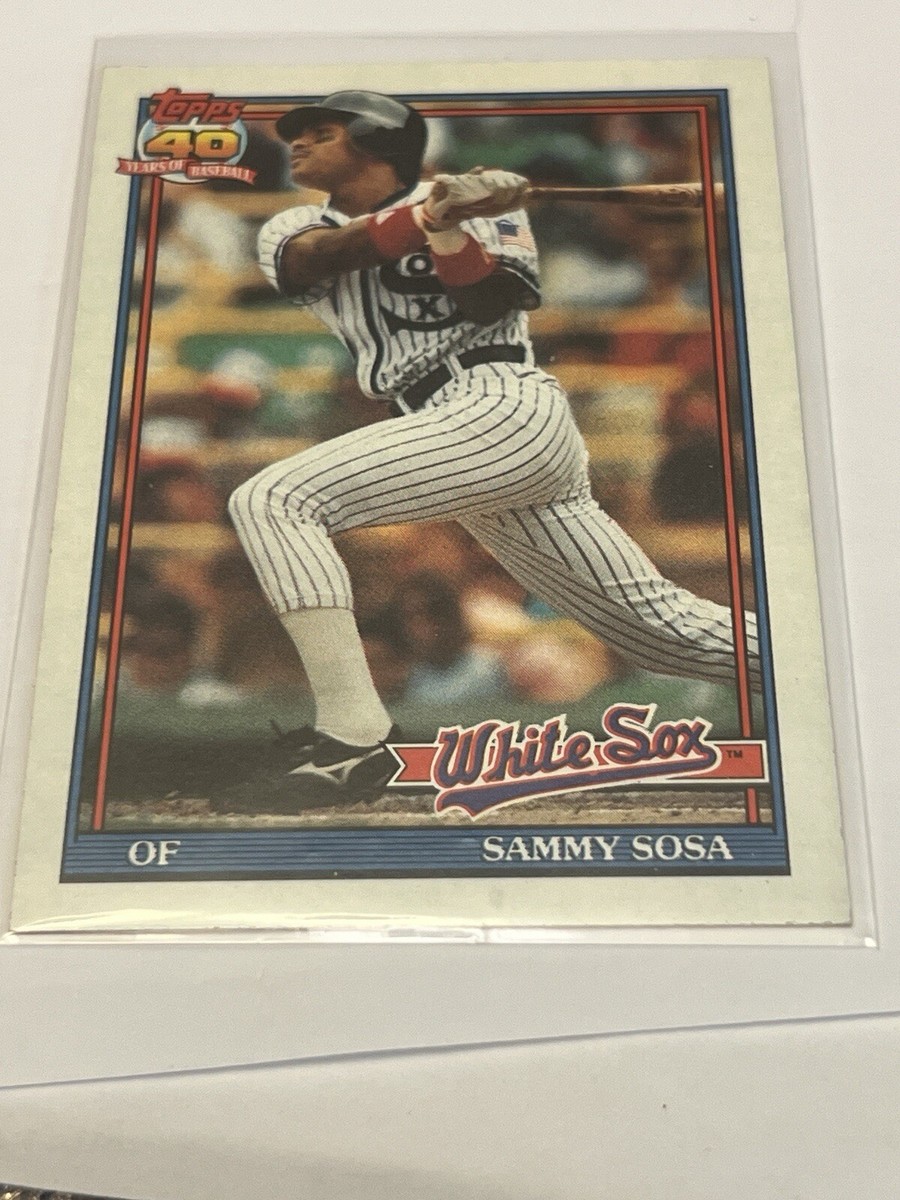 Sammy Sosa #414 Topps 40 Years Of Baseball 1991 Error Card