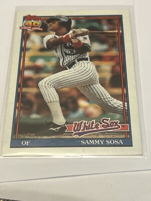 Sammy Sosa #414 Topps 40 Years Of Baseball 1991 Error Card