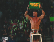 Austin Theory Autographed 8x10 WWE NXT Money In The Bank Rare Beckett E327