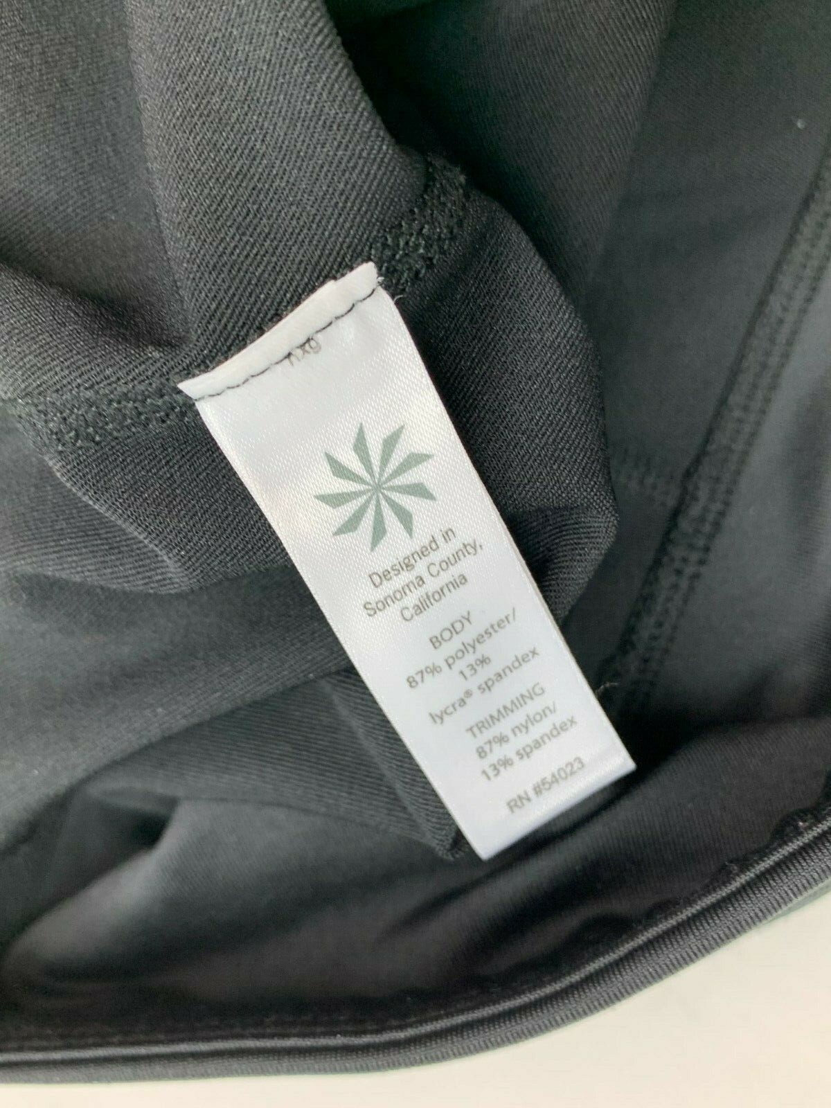 Athleta Sonar Capri Legging Solid Black Mesh Draw… - image 7