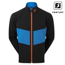 FootJoy HydroLiite wasserdichte Golfjacke schwarz/saphir/orange Small