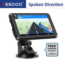 ESSGOO 5'' Caravan Sat Nav Motorhome GPS Navigation Lifetime Free EU Maps Update