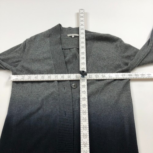 Cárdigan suéter Vince 100 % cachemir pequeño con cuello en V gris ombre PLS LEER - Imagen 9 de 17