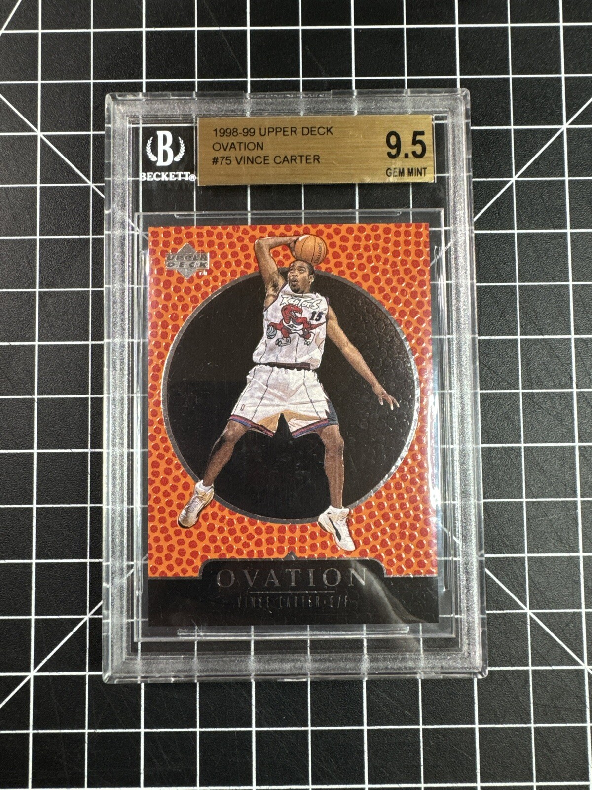 Vince Carter 1998-99 Upper Deck Ovation #75 BGS 9.5