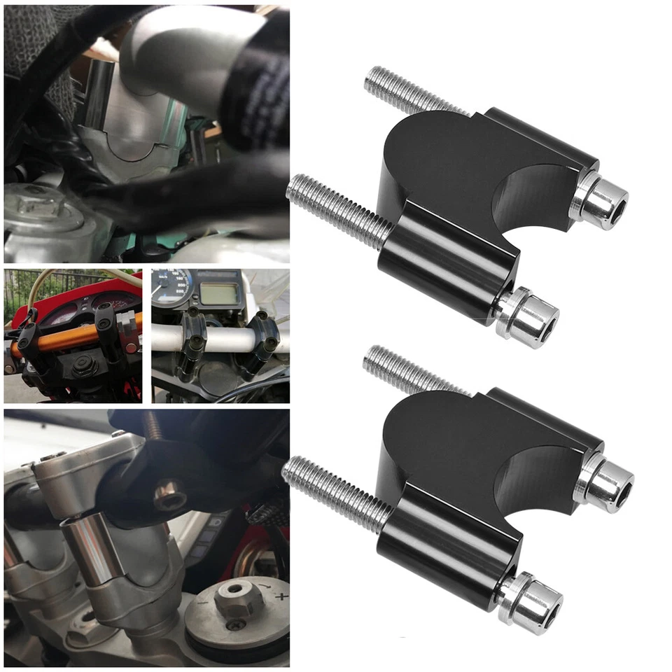 Manillar 22MM Manillar Manillar Abrazaderas de Montaje Elevadores Adaptadores para ATV Motocicleta Honda Foto 4 de 4