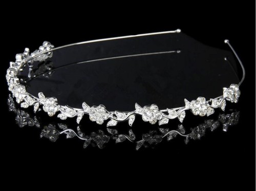 Tiara Crystal Wedding Bridal Bridesmaid Party Princess Headband Crown Headpiece - Picture 7 of 7