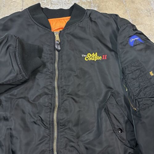 Vintage 1998 Alpha Industries The Odd Couple Bomber Flight Jacket 3XL
