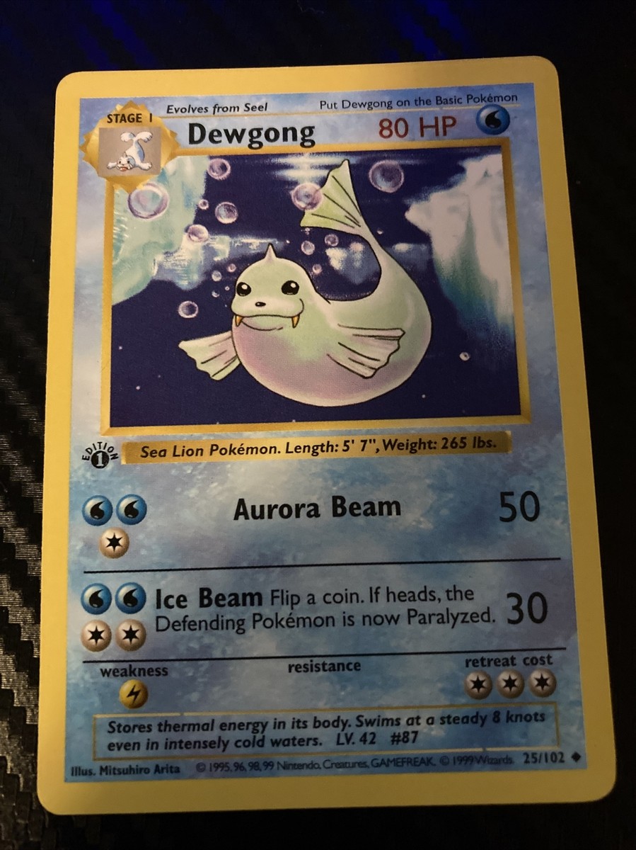 Seel&Dewgong 1st edition shadow less