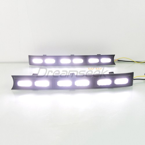 LED Front Grille Light DRL for Ford Ranger Wildtrak 22+ Bumper Turn Signal Lamp - Picture 6 of 10