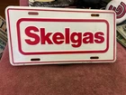 Vintage Metal License Plate Skelgas Gas & Oil