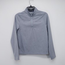 Vineyard Vines Kids Unisex Boys Gray 1/2 Zip Performance Sweater Pullover Sz M
