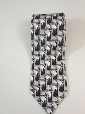 J. Garcia Men's Silk Tie  Black Grey Blue 58