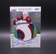 2021-22 The Cup Exquisite Collection Rookie Sampo Ranta RPA Patch Auto RC /75