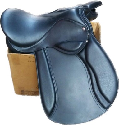 Selle Saut D'obstacles Cuir Véritable WILDRACE, Arçons Interchangeables