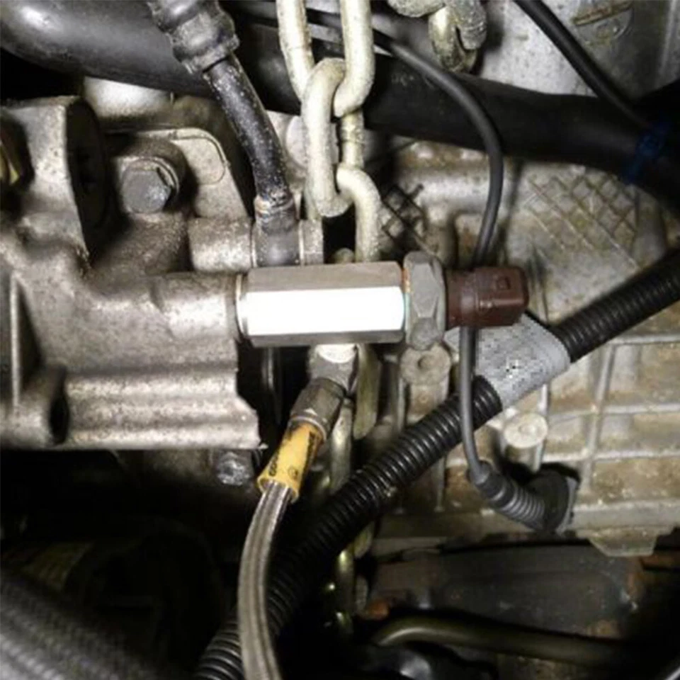 Stainless Steel M10x1.0 Male Adapter to 1/8In NPT Oil Pressure Sensor Gauge - Imagem 3 de 4