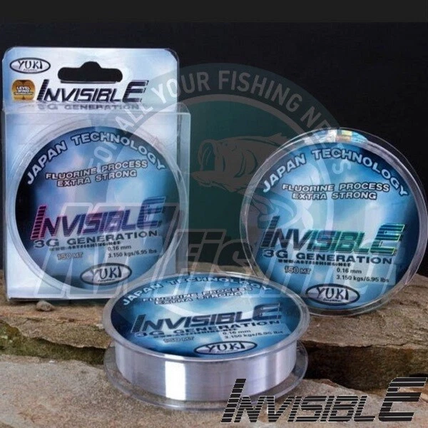 YUKI INVISIBLE Clear Fluoro Coated Fishing Line Japan 300m 0.16mm - 0.50mm - Image 2 of 4