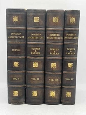 Rare Antique Illustrated Set – Domestic Architecture of the Middle Ages – Plates