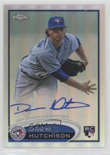 2012 Topps Chrome Rookie Auto Refractor 250/499 Drew Hutchison #193 Auto 0v1