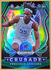 2020 Panini Prizm Draft Picks Crusade Precious Achiuwa RC #88 Green Prizm Kings