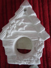Plaster Ready to Paint 6 BIRD HOUSE Flat Christmas Ornaments Creative Crafts — photo 9