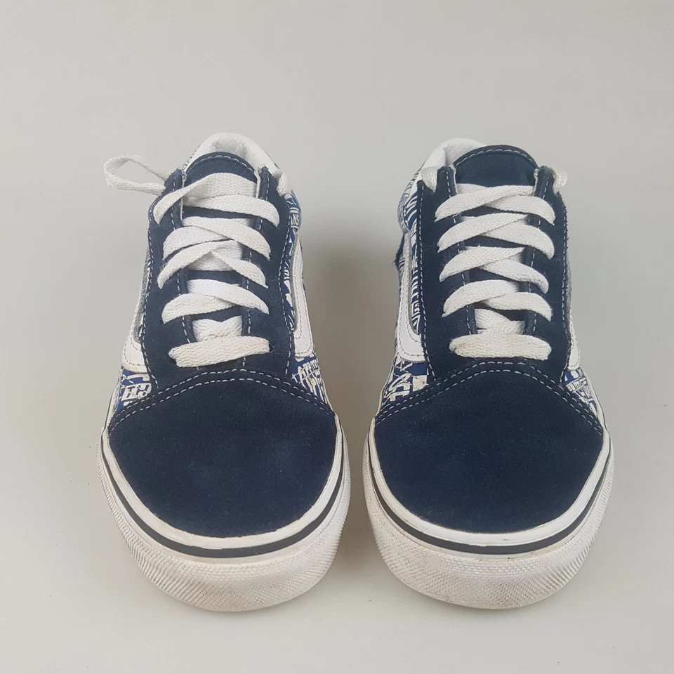 Boy's VANS 'Off The Wall' 3 US | 34 EU Shoes Blue Kids Skate | 3+ Extra 10% Off - image 2 of 4
