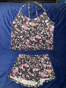 Pigiama 3 Pezzi Jessica Simpson: Set Con Accappatoio, Cami E Pantaloncini - Taglia S Rosa