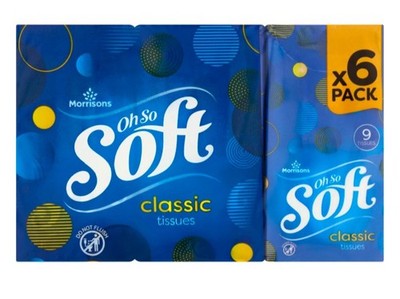 100 x 10er Pack Oh So Soft Pocket Tissue Packs - 1000 Taschentücher