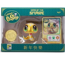 SDCC 2025 UCC Exclusive  Littlest Pet Shop Gold Snake New In Hand w/code
