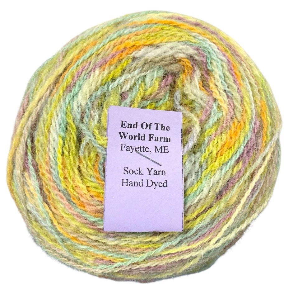 Granja teñida y lavada a mano del fin del mundo 300 yardas de lana 70 % nailon 30 % cálida Foto 2 de 3