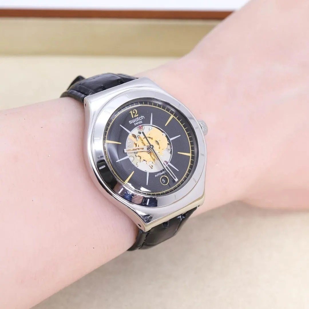 Swatch Mechanical Automatic Skeleton Watch +39s D… - image 2