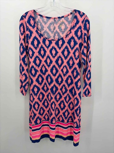 Lilly Pulitzer Pink Size Medium Pima Cotton Knee Length Long Sleeve Dress