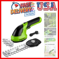 Lightweight 2-in-1 Electric Grass Shears - Hedge Trimmer with Safety Features