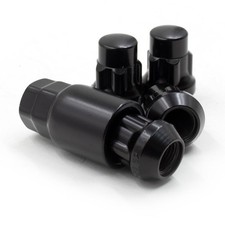Locking Lug Nuts Wheel Locks M12x1.25 Black Bulge Acorn Lock Set