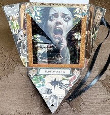 Handmade Gothic Horror Surprise Pocket Card Junk Journal Scrapbook Ephemera