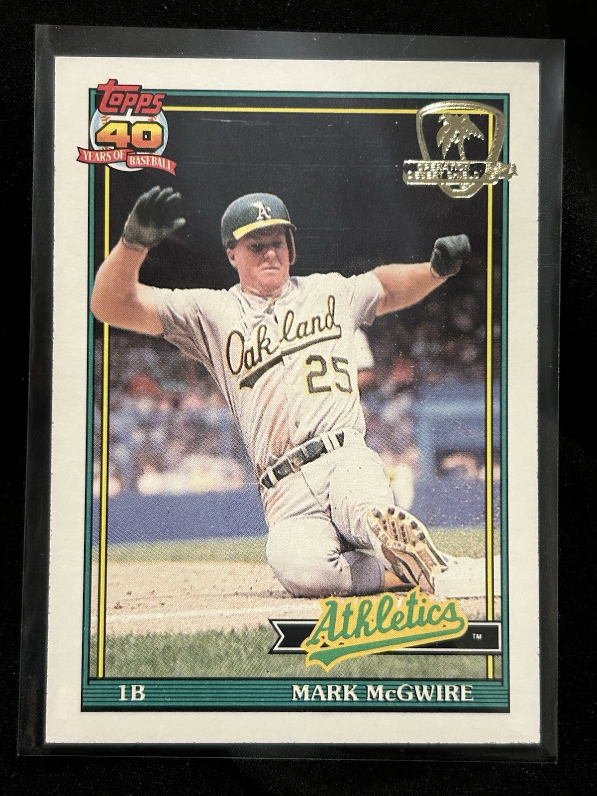 Mark McGwire 1991 Topps Desert Shield #270 Oakland Athletics Bash Brothers