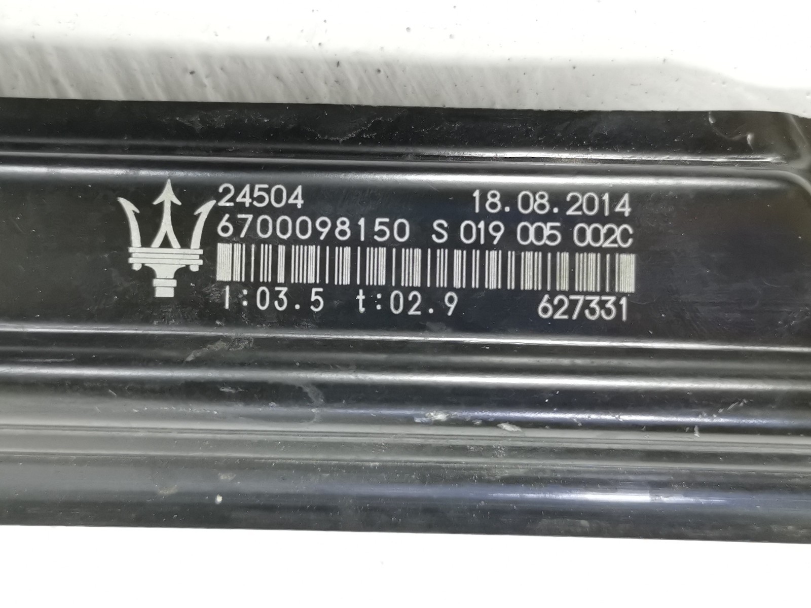 Maserati Ghibli S Q4 2015 Front Right Door Window Regulator Motor 6700098150 OEM