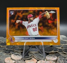 2022 Topps Chrome Sapphire Orange Refractor Oliver Ortega RC 18/25