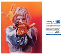 AURORA AKSNES NORWEGIAN SINGER SIGNED 8x10 PHOTO C w/EXACT PROOF & AUTOGRAPH COA