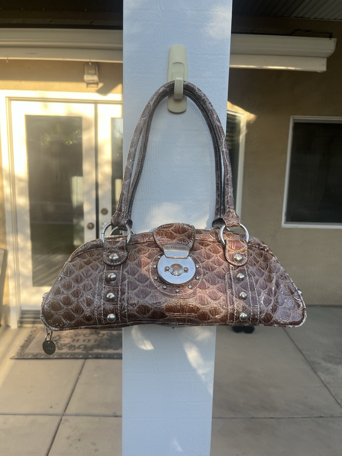 Vintage Handbag Guess Bag Charms GUESS Small Baguette Hand