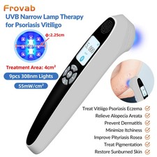 308nm UV Lamp Light Therapy Home Device for Facical Skin Care Portable 9 Diodes