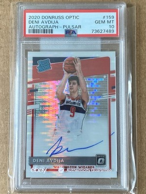 2020-21 Donruss Optic - Deni Avdija Rated Rookie Auto White Pulsar 