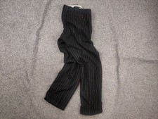 1950s Vintage European Morning Fishtail Suspender Buckle Striped Trousers Pants