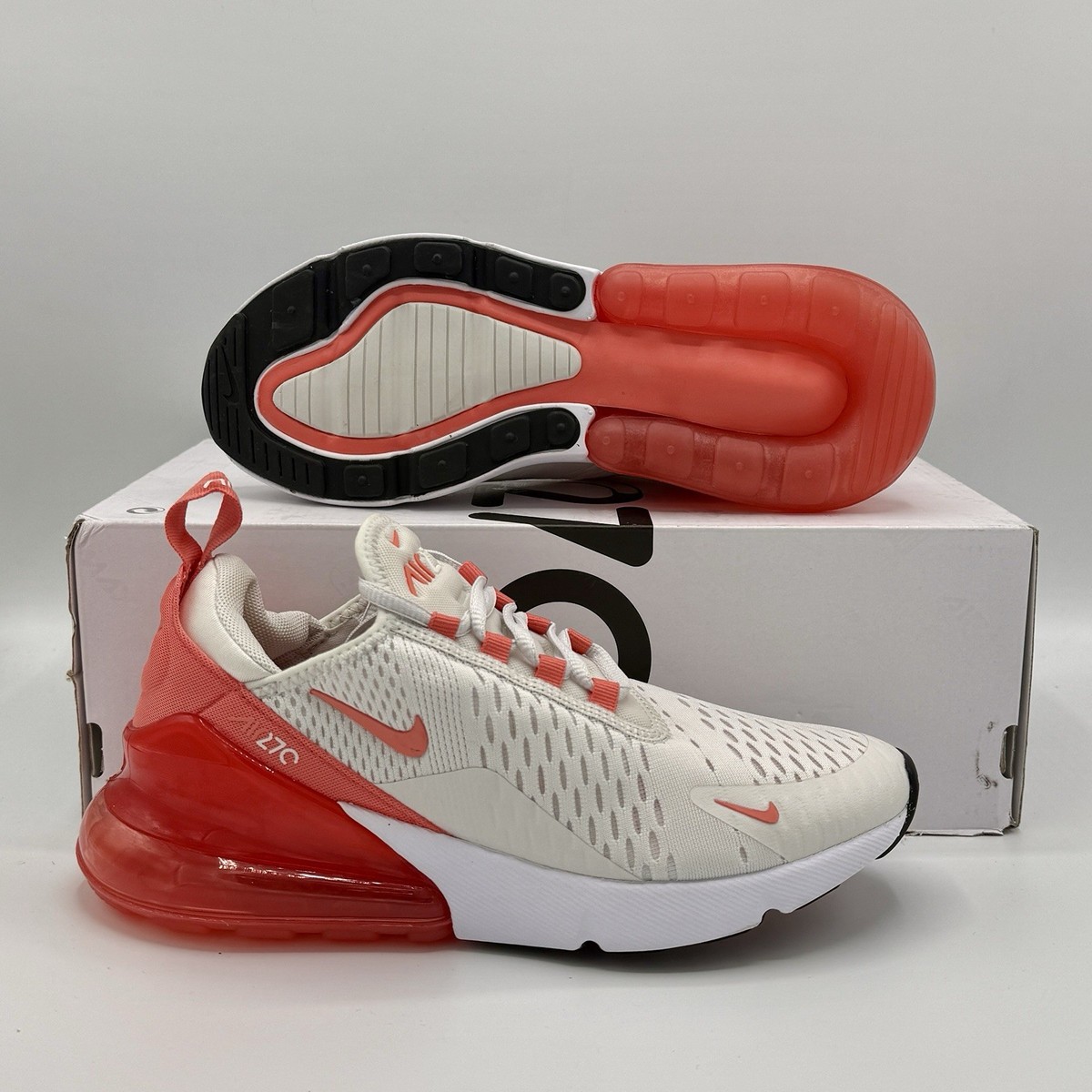 Nike Air Max 270 Platinum Tint Magic Ember AH6789-017 Women's Size