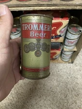 Trommers Beer Flat Top Beer Can Trommers Brewing Co Orange New Jersey Old