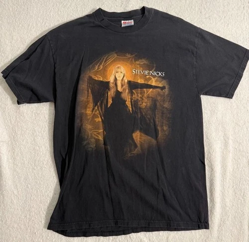 Size L - Stevie Nicks Rock Little Vintage Hanes Tour Co 1980s vintage concert t-shirt, vintage, single stitch, B+ condition