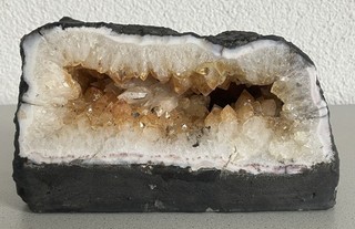 Citrin Druse Geode mit Standfläche TOP QUALITÄT Solitär Unikat 2 485 KG