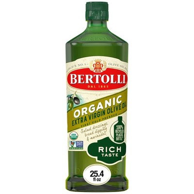 Bertolli Organic Extra Virgin Olive Oil, Rich Taste, First Cold 25.36 ounces