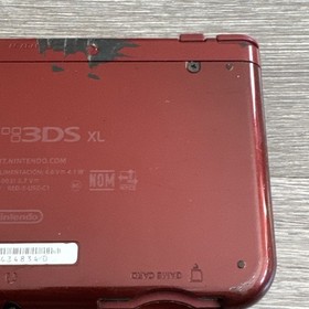 Nintendo New 3DS XL Console With Charger Red. Cosmetic Damage Tested And Working